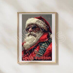 LOUIS VUITTON SANTA 11"x17" Art Print (BE PREPARED FOR THE HOLIDAY SEASON)